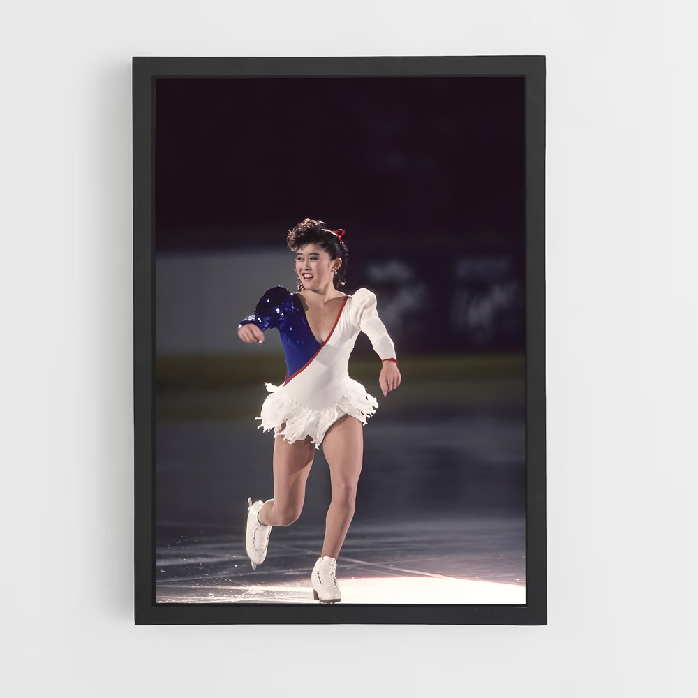 Poster Étoile Glissante – affiche Patinage artistique (vue 2)